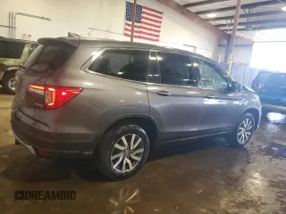 2019 Honda Pilot EX-L z VIN 5FNYF6H58KB100677, wystawiony jako Copart lot #61347595 z przebiegiem 59 987 mil mil oraz Szkoda całkowita • Salvage title. Historia ofert i sprzedaży dostępna na DreamBid. Obrazek 3.