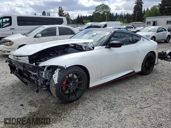 2024 Nissan Z Nismo z VIN JN1BZ4CH6RM361913, wystawiony jako Copart lot #55568264 z przebiegiem 482 mil mil oraz Szkoda całkowita • Salvage title. Historia ofert i sprzedaży dostępna na DreamBid. Obrazek 1.