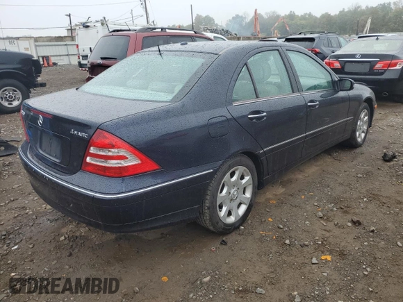 2006 Mercedes-Benz C 280 Luxury with VIN WDBRF92H06F771060, listed as a Copart auction lot 81556694 with 90,410 mi miles and Salvage Title. Bid and sale history available at DreamBid. Image 3.