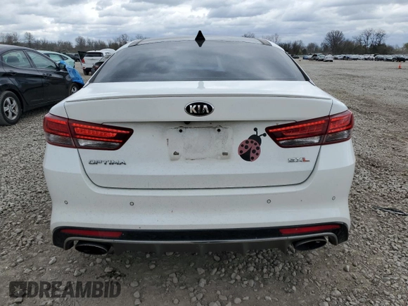 2016 Kia Optima SXL Turbo with VIN 5XXGV4L20GG037840, listed as a Copart auction lot 52806045 with 117,414 mi miles and Salvage title. Bid and sale history available at DreamBid. Image 6.