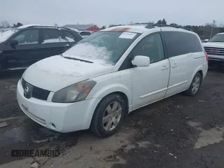 2004 Nissan Quest SL with VIN 5N1BV28UX4N350057, listed as a IAAI auction lot 41394891 with 1 mi miles. Bid and sale history available at carsss.com. Image 2.