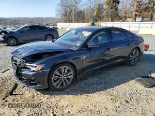 2020 Audi A6 Premium Plus with VIN WAUE8AF2XLN055248, listed as a Copart auction lot 43851555 with 0 mi miles and Salvage Title. Bid and sale history available at carsss.com. Image 1.
