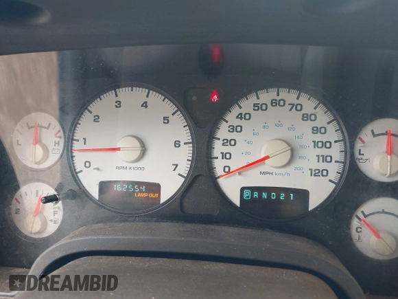 2002 Dodge 1500 with VIN 1D7HA18Z92S665582, listed as a IAAI auction lot 42066550 with 162,554 mi miles and . Bid and sale history available at DreamBid. Image 7.