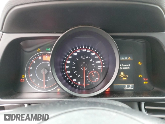 2022 Hyundai Elantra SEL with VIN KMHLM4AG3NU215629, listed as a Copart auction lot 51053045 with 109,687 mi miles and Salvage Title. Bid and sale history available at DreamBid. Image 9.