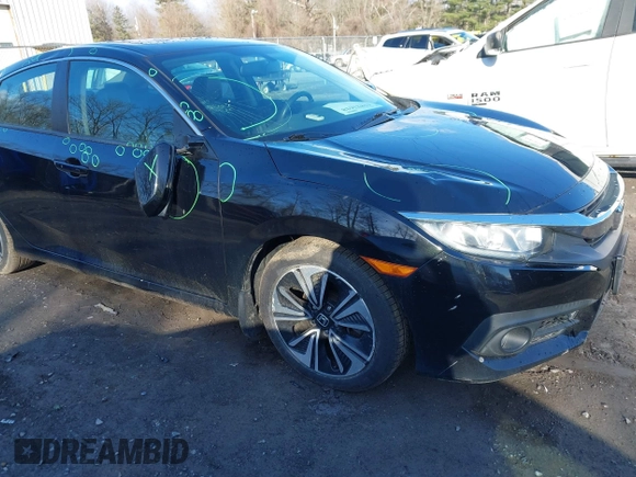 2017 Honda Civic Sedan EX-L with VIN 19XFC1F79HE214063, listed as a IAAI auction lot 41823628 with 45,314 mi miles. Bid and sale history available at carsss.com. Image 6.