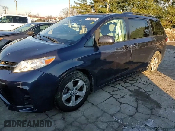 2020 Toyota Sienna LE Auto Access Seat with VIN 5TDKZ3DC7LS023636, listed as a Copart auction lot 87830205 with 70,282 mi miles and Salvage Title. Bid and sale history available at carsss.com. Image 12.