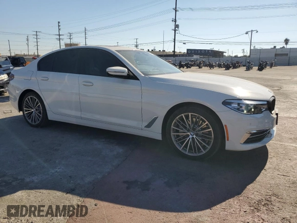 2020 BMW 5 Series 530e with VIN WBAJA9C05LCE35259, listed as a Copart auction lot 73673844 with 51,517 mi miles and Salvage Title. Bid and sale history available at DreamBid. Image 4.