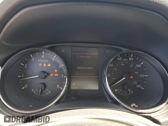2018 Nissan Rogue SV z VIN JN8AT2MV3JW350156, wystawiony jako Copart lot #54839845 z przebiegiem 64 870 mil mil oraz Szkoda całkowita • Salvage title. Historia ofert i sprzedaży dostępna na DreamBid. Obrazek 9.