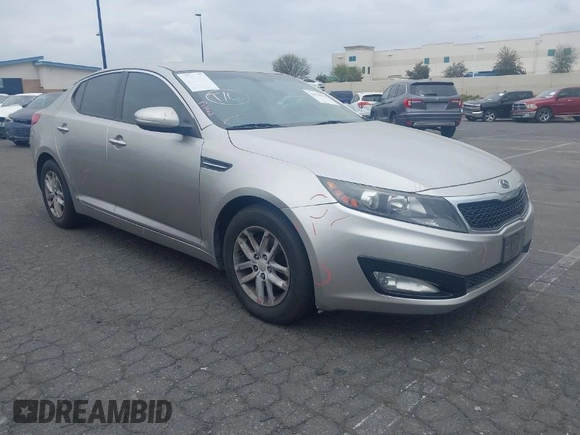 2013 Kia Optima LX with VIN KNAGM4A71D5414691, listed as a IAAI auction lot 41916576 with 245,851 mi miles. Bid and sale history available at carsss.com. Image 1.
