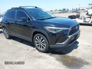 2023 Toyota Corolla Cross XLE with VIN 7MUDAAAG3PV069634, listed as a IAAI auction lot 42489692 with 18,923 mi miles and . Bid and sale history available at DreamBid. Image 1.