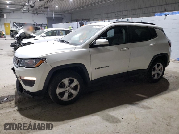 2018 Jeep Compass Latitude z VIN 3C4NJDBB0JT223491, wystawiony jako Copart lot #41495835 z przebiegiem 82 967 mil mil oraz Szkoda całkowita • Salvage title. Historia ofert i sprzedaży dostępna na DreamBid. Obrazek 1.