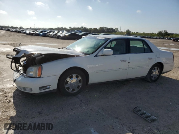2004 Cadillac DeVille z VIN 1G6KD57Y14U149606, wystawiony jako Copart lot #51230955 z przebiegiem Nie podano mil oraz Szkoda całkowita • Salvage title. Historia ofert i sprzedaży dostępna na DreamBid. Obrazek 1.