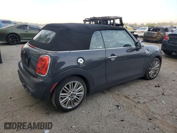 2019 MINI Convertible Cooper S z VIN WMWWG9C53K3E40166, wystawiony jako Copart lot #50588705 z przebiegiem 32 886 mil mil oraz Szkoda całkowita • Salvage title. Historia ofert i sprzedaży dostępna na DreamBid. Obrazek 3.