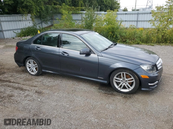 2013 Mercedes-Benz C 300 Sport with VIN WDDGF8AB5DG149017, listed as a Copart auction lot 70758944 with 99,378 mi miles and Salvage title. Bid and sale history available at DreamBid. Image 4.