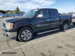 2011 GMC Sierra 1500 SLE with VIN 3GTP1VE03BG183085, listed as a Copart auction lot 46174105 with 118,192 mi miles and Salvage Title. Bid and sale history available at carsss.com. Image 1.
