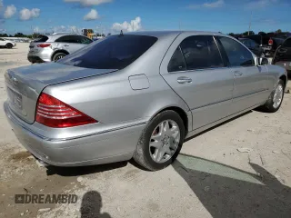 2003 Mercedes-Benz S-Class 4.3L with VIN WDBNG70J23A339178, listed as a Copart auction lot 72535094 with 0 mi miles and Salvage Title. Bid and sale history available at carsss.com. Image 3.