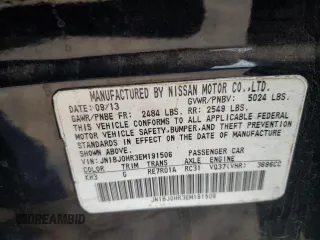2014 Infiniti QX50 Journey with VIN JN1BJ0HR3EM191506, listed as a Copart auction lot 41670425 with 127,409 mi miles and Salvage Title. Bid and sale history available at carsss.com. Image 13.