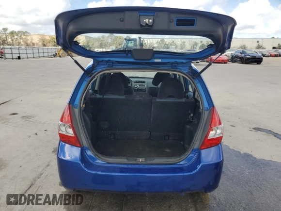 2008 Honda Fit with VIN JHMGD38478S000636, listed as a Copart auction lot 44699905 with 154,107 mi miles and Salvage title. Bid and sale history available at DreamBid. Image 6.