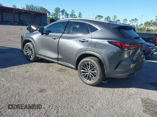 2025 Lexus NX with VIN 2T2ADCAZ0SC020938, listed as a IAAI auction lot 41296217 with 588 mi miles. Bid and sale history available at carsss.com. Image 3.