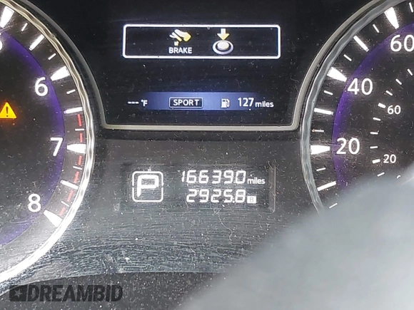 2019 Infiniti QX60 PURE with VIN 5N1DL0MM4KC554662, listed as a IAAI auction lot 41851642 with 166,390 mi miles. Bid and sale history available at carsss.com. Image 15.
