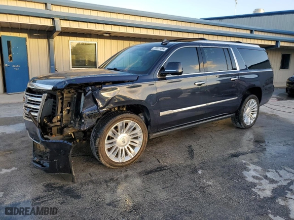2017 Cadillac Escalade ESV Platinum with VIN 1GYS4KKJ5HR286959, listed as a Copart auction lot 78811494 with 102,811 mi miles and Salvage Title. Bid and sale history available at carsss.com. Image 1.