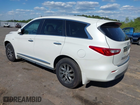 2015 Infiniti QX60 with VIN 5N1AL0MM1FC524964, listed as a IAAI auction lot 42010993 with 144,670 mi miles and . Bid and sale history available at DreamBid. Image 3.