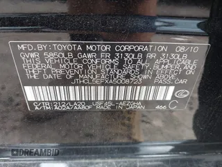 2010 Lexus LS 460 с VIN JTHCL5EFXA5008723, выставлен на аукционе IAAI как лот 42635747 с пробегом 156 030 миль миль и . История ставок и продаж доступна на DreamBid. Изображение 9.