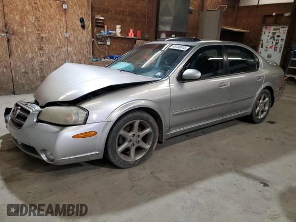 2003 Nissan Maxima SE z VIN JN1DA31AX3T430437, wystawiony jako Copart lot #48408845 z przebiegiem Nie podano mil oraz Szkoda całkowita • Salvage title. Historia ofert i sprzedaży dostępna na DreamBid. Obrazek 1.