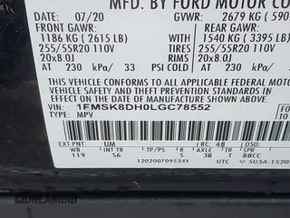 2020 Ford Explorer XLT z VIN 1FMSK8DH0LGC78552, wystawiony jako IAAI lot #42010246 z przebiegiem 46 614 mil mil oraz . Historia ofert i sprzedaży dostępna na DreamBid. Obrazek 9.