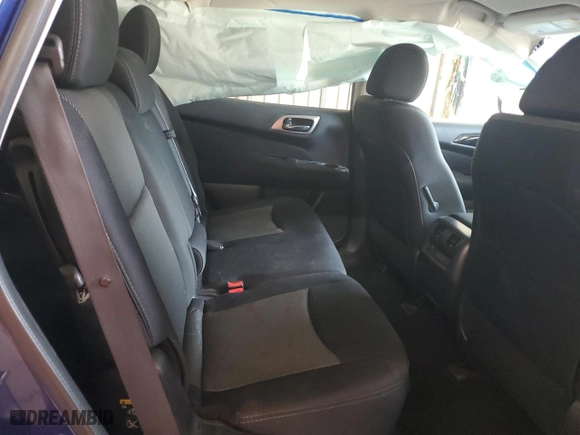 2017 Nissan Pathfinder S with VIN 5N1DR2MM7HC911576, listed as a Copart auction lot 48549975 with 55286 miles and Salvage Title. Bid and sale history available at carsss.com. Image 11.