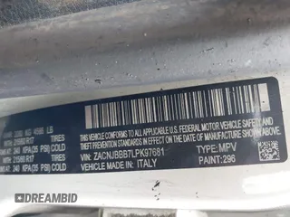 2020 Jeep Renegade Latitude z VIN ZACNJBBB7LPK97681, wystawiony jako IAAI lot #42317945 z przebiegiem Nie podano mil oraz . Historia ofert i sprzedaży dostępna na DreamBid. Obrazek 9.