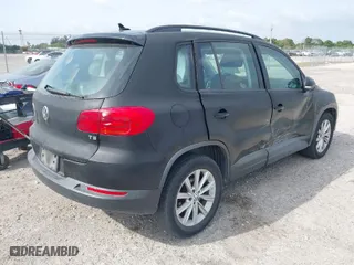 2017 Volkswagen Tiguan S with VIN WVGAV7AX1HK044305, listed as a IAAI auction lot 41847023 with 65,740 mi miles. Bid and sale history available at carsss.com. Image 4.