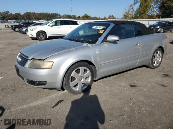 2005 Audi A4 1.8T with VIN WAUAC48H05K007522, listed as a Copart auction lot 77633904 with 151,292 mi miles and Salvage Title. Bid and sale history available at carsss.com. Image 1.