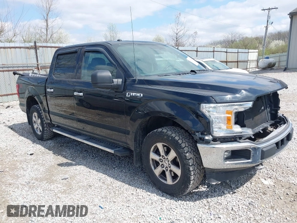 2018 Ford F-150 XL with VIN 1FTEW1E51JFC19191, listed as a IAAI auction lot 41919055 with 87,367 mi miles. Bid and sale history available at carsss.com. Image 1.