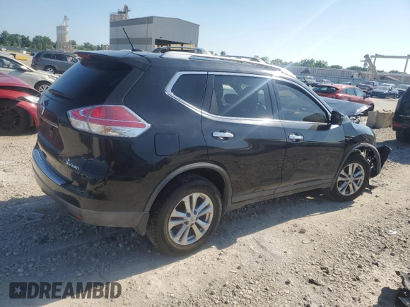 2016 Nissan Rogue SV with VIN KNMAT2MV0GP674938, listed as a Copart auction lot 62122824 with Not Provided miles and Salvage Title. Bid and sale history available at carsss.com. Image 3.