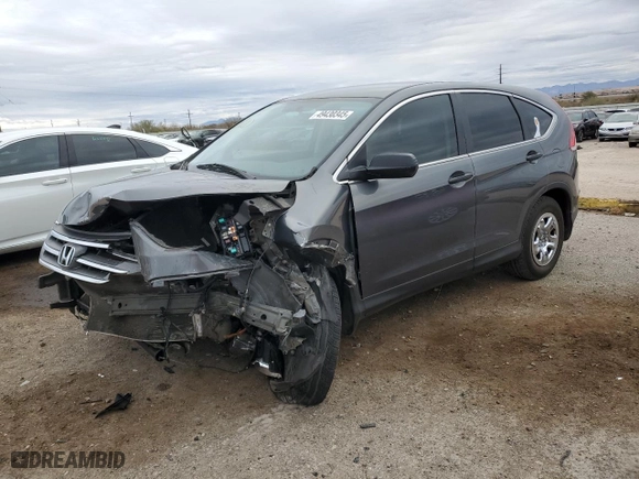 2013 Honda CR-V LX with VIN 5J6RM3H35DL036597, listed as a Copart auction lot 49430345 with 182,582 mi miles and Salvage Title. Bid and sale history available at carsss.com. Image 1.