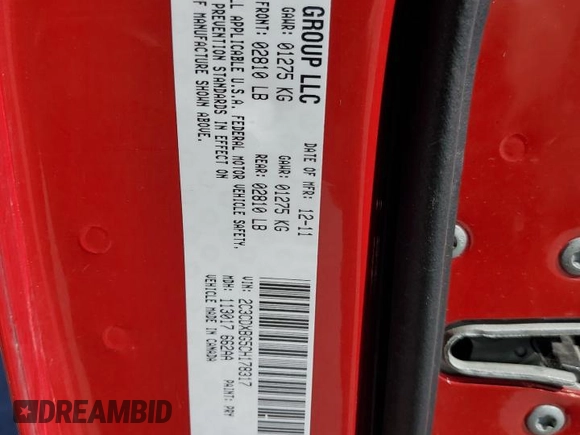 2012 Dodge Charger SE with VIN 2C3CDXBG5CH178317, listed as a Copart auction lot 46651665 with 174,420 mi miles and Salvage Title. Bid and sale history available at DreamBid. Image 14.