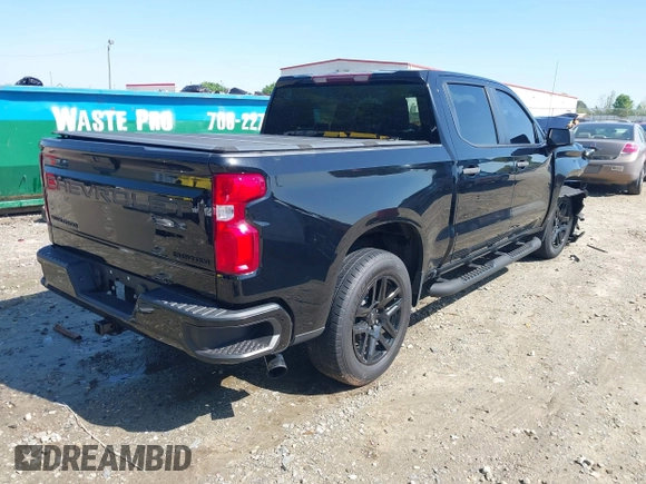 2021 Chevrolet Silverado 1500 Custom with VIN 1GCPWBEKXMZ298643, listed as a IAAI auction lot 41989427 with 47,109 mi miles and . Bid and sale history available at DreamBid. Image 4.
