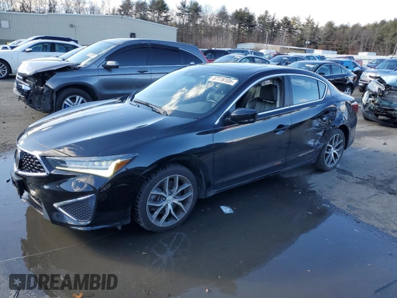 2021 Acura ILX w/Premium Package with VIN 19UDE2F77MA001540, listed as a Copart auction lot 47776105 with 39,992 mi miles and Salvage Title. Bid and sale history available at carsss.com. Image 1.