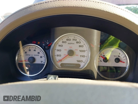 2005 Ford F-150 XLT with VIN 1FTPW125X5FA78690, listed as a IAAI auction lot 41976294 with 200,357 mi miles. Bid and sale history available at carsss.com. Image 7.