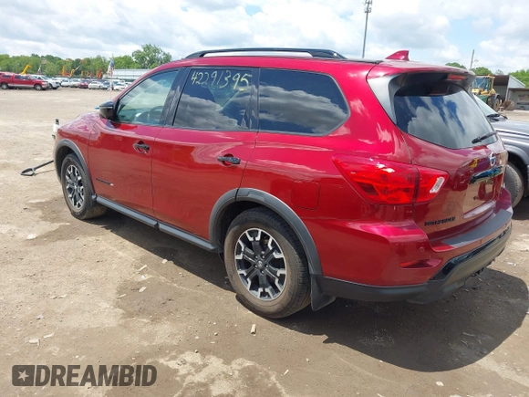 2020 Nissan Pathfinder SL with VIN 5N1DR2CM9LC632608, listed as a IAAI auction lot 42291395 with 91,313 mi miles and . Bid and sale history available at DreamBid. Image 3.