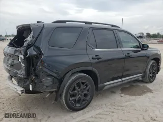 2025 Honda Pilot Touring with VIN 5FNYG2H79SB007996, listed as a Copart auction lot 49767095 with 15,894 mi miles and Salvage Title. Bid and sale history available at carsss.com. Image 3.