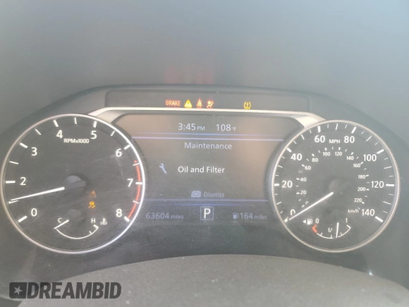 2020 Nissan Altima 2.5 SR with VIN 1N4BL4CV3LC252462, listed as a Copart auction lot 71038264 with 63,604 mi miles and Salvage Title. Bid and sale history available at carsss.com. Image 9.