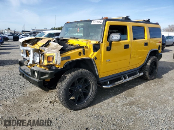 2006 Hummer H2 with VIN 5GRGN23U26H100166, listed as a Copart auction lot 87228964 with 71,727 mi miles and Salvage Title. Bid and sale history available at carsss.com. Image 1.