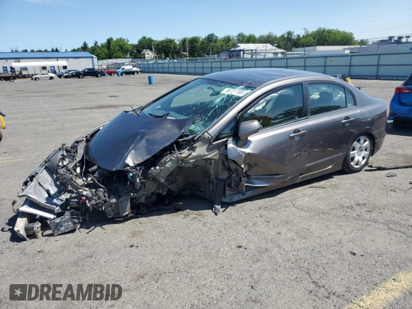 2009 Honda Civic LX z VIN 19XFA16559E020457, wystawiony jako Copart lot #58721185 z przebiegiem Nie podano mil oraz Szkoda całkowita • Salvage title. Historia ofert i sprzedaży dostępna na DreamBid. Obrazek 1.