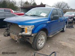 2018 Ford F-150 XL with VIN 1FTEW1CPXJKF74789, listed as a IAAI auction lot 41520205 with 145,658 mi miles. Bid and sale history available at carsss.com. Image 2.