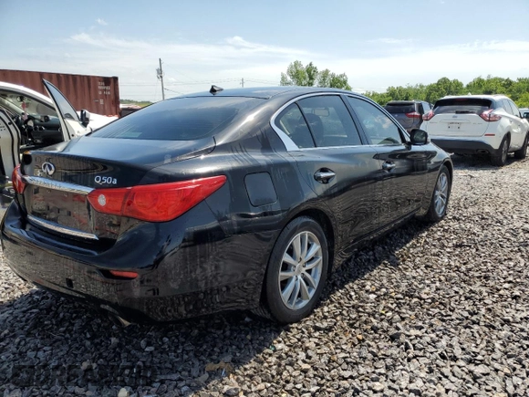 2015 Infiniti Q50 Premium with VIN JN1BV7AP3FM342903, listed as a Copart auction lot 56662055 with 124,154 mi miles and Salvage title. Bid and sale history available at DreamBid. Image 3.