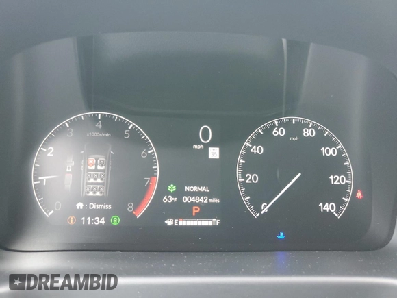 2025 Honda Odyssey Touring with VIN 5FNRL6H8XSB039033, listed as a Copart auction lot 56111255 with 4,842 mi miles and Salvage title. Bid and sale history available at DreamBid. Image 9.