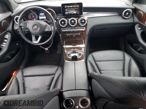 2017 Mercedes-Benz GLC with VIN WDC0G4JB9HF119221, listed as a Copart auction lot 53653555 with 55,291 mi miles and Salvage Title. Bid and sale history available at carsss.com. Image 8.