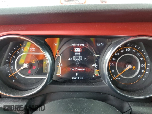 2023 Jeep Wrangler Rubicon с VIN 1C4HJXCG3PW560913, выставлен на аукционе Copart как лот 73080834 с пробегом 25 911 миль миль и Списание • Salvage title. История ставок и продаж доступна на DreamBid. Изображение 9.